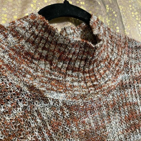 Free People Blair Spacedye Pullover Sweater Black Coffee Combo Small NWT - Picture 5 of 9